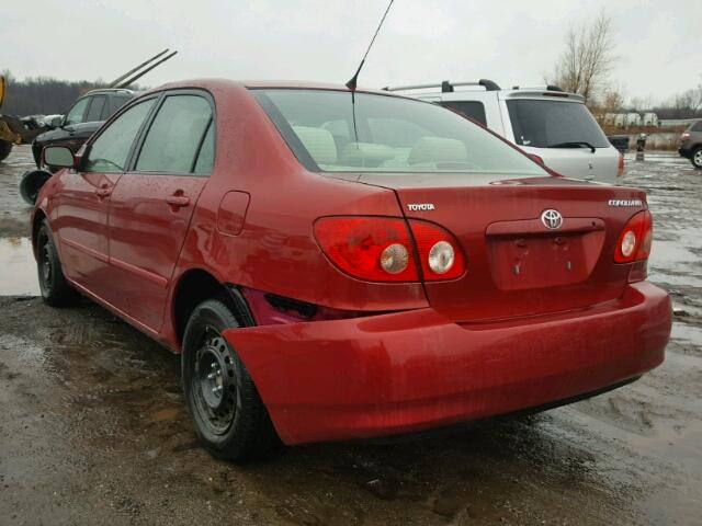 2T1BR32E37C816967 - 2007 TOYOTA COROLLA CE RED photo 3