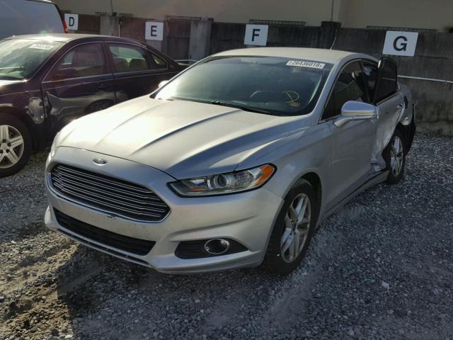 3FA6P0HR2DR161390 - 2013 FORD FUSION SE SILVER photo 2