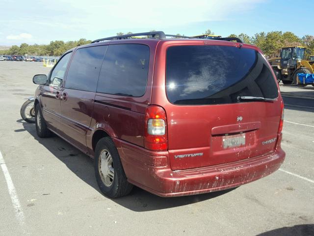 1GNDX13E62D299913 - 2002 CHEVROLET VENTURE LU BURGUNDY photo 3