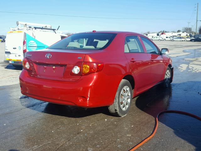 JTDBL40E299083958 - 2009 TOYOTA COROLLA BA MAROON photo 4