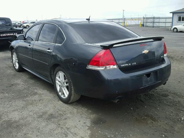 2G1WC5E3XD1222582 - 2013 CHEVROLET IMPALA LTZ BLACK photo 3