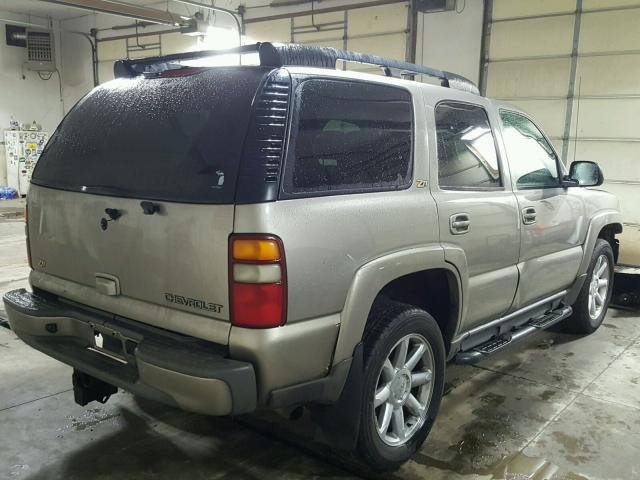 1GNEK13TX1R211660 - 2001 CHEVROLET TAHOE K150 BEIGE photo 4