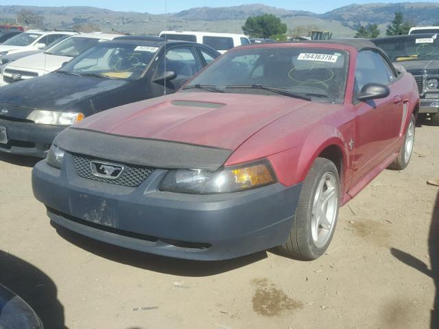 1FAFP4448YF258954 - 2000 FORD MUSTANG RED photo 2