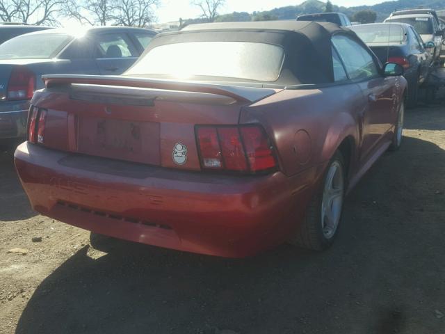 1FAFP4448YF258954 - 2000 FORD MUSTANG RED photo 4