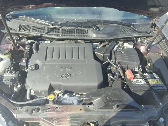 4T1BK3DB0CU465788 - 2012 TOYOTA AVALON BAS MAROON photo 7