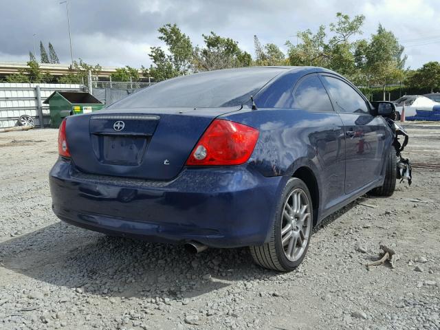 JTKDE167670181668 - 2007 TOYOTA SCION TC BLUE photo 4