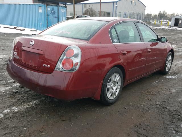 1N4AL11D06C261614 - 2006 NISSAN ALTIMA S RED photo 4