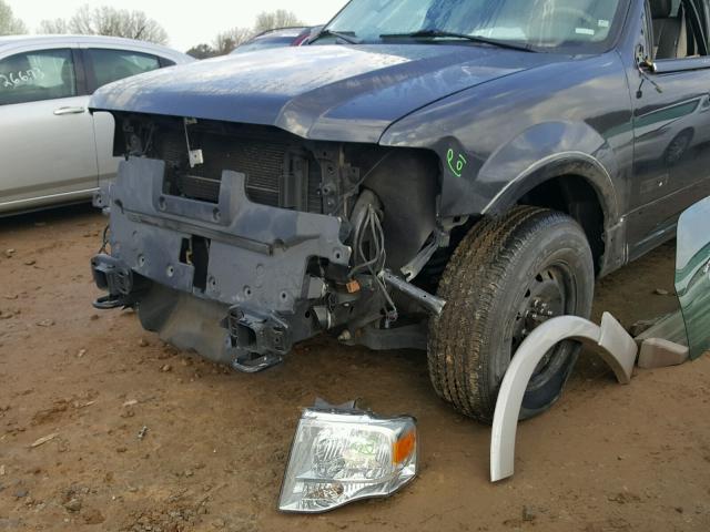 1FMFU18597LA60464 - 2007 FORD EXPEDITION GRAY photo 9