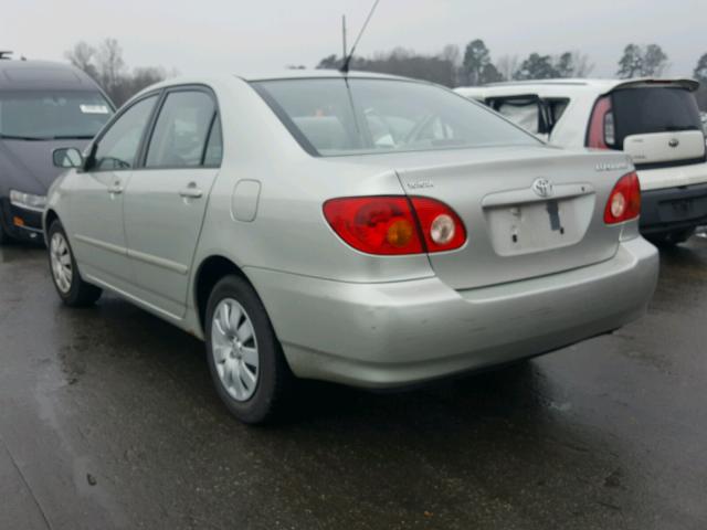 JTDBR32E530014361 - 2003 TOYOTA COROLLA CE SILVER photo 3