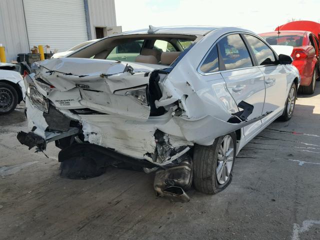 5NPE24AF9FH172176 - 2015 HYUNDAI SONATA SE WHITE photo 4