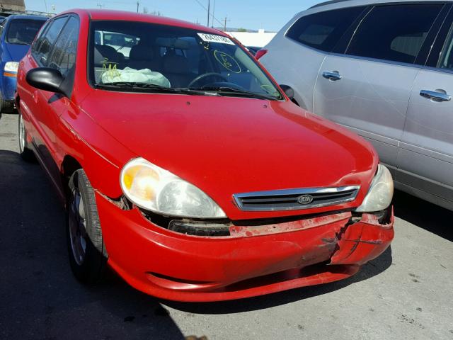 KNADC163826079656 - 2002 KIA RIO CINCO RED photo 1