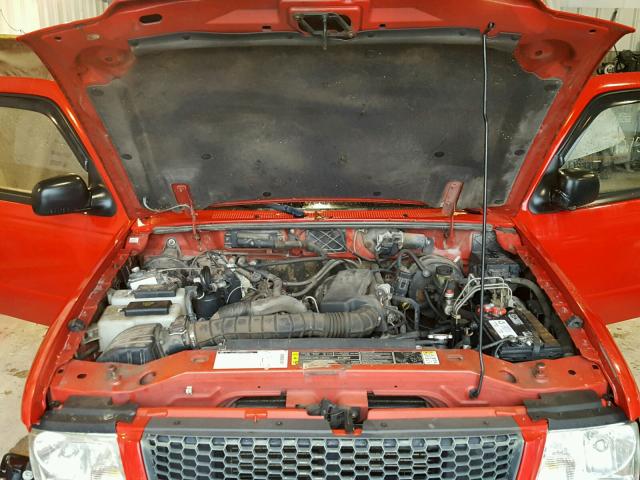 1FTYR11U22TA40596 - 2002 FORD RANGER RED photo 7