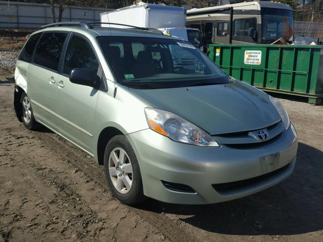 5TDZA23C96S577332 - 2006 TOYOTA SIENNA CE GREEN photo 1