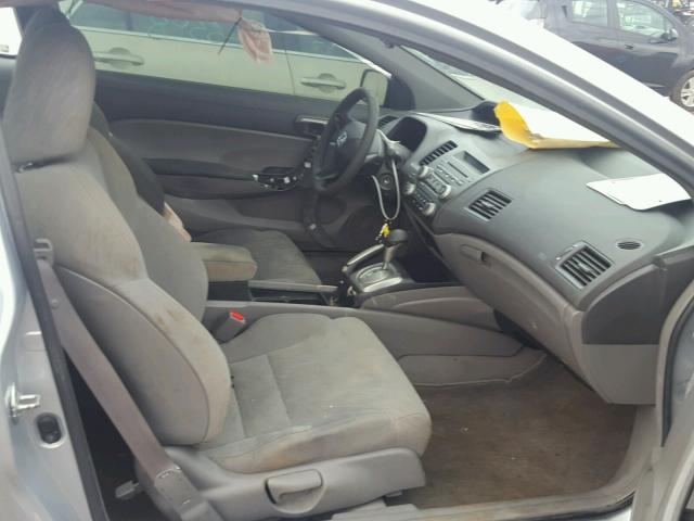 2HGFG12667H556026 - 2007 HONDA CIVIC LX SILVER photo 5