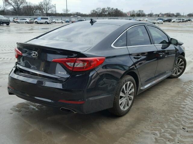 5NPE34AF5GH397600 - 2016 HYUNDAI SONATA SPO BLACK photo 4