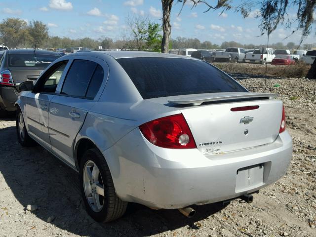 1G1AL52F757507320 - 2005 CHEVROLET COBALT LS SILVER photo 3