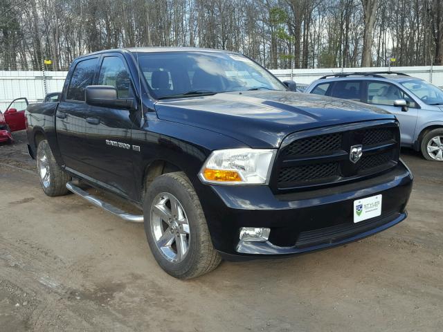 1C6RD6KT3CS182170 - 2012 DODGE RAM 1500 S BLACK photo 1