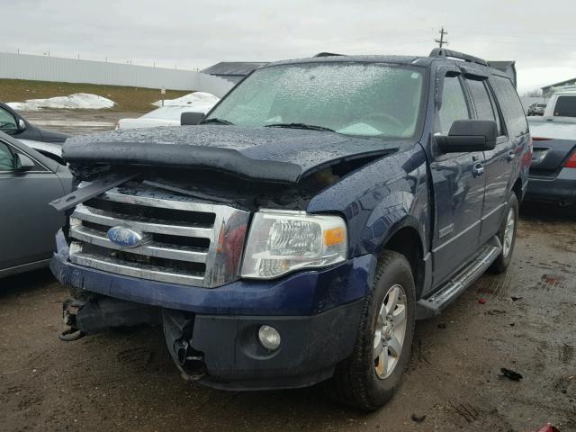 1FMFU16577LA62748 - 2007 FORD EXPEDITION BLUE photo 2