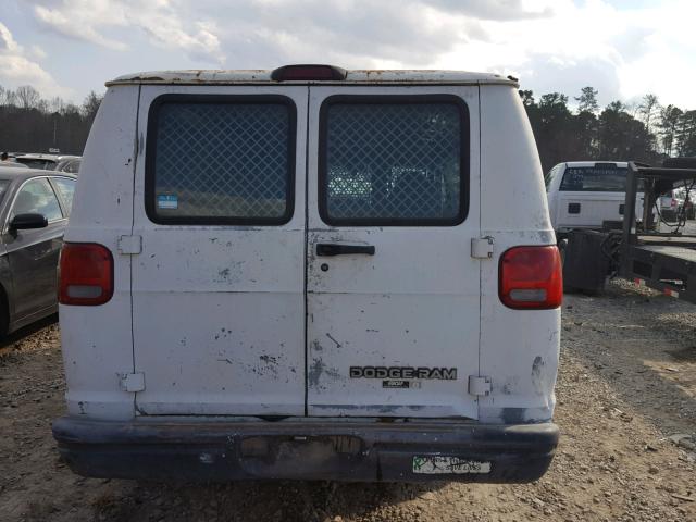 2B7HB21Y4RK184190 - 1994 DODGE RAM VAN B2 WHITE photo 9