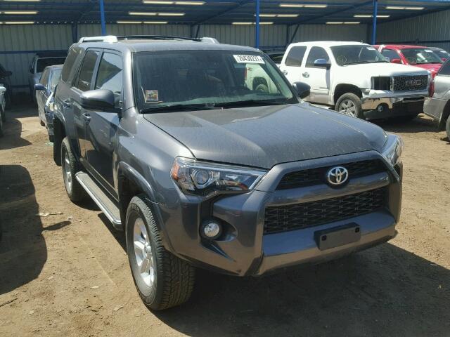 JTEBU5JR8G5312518 - 2016 TOYOTA 4RUNNER SR GRAY photo 1