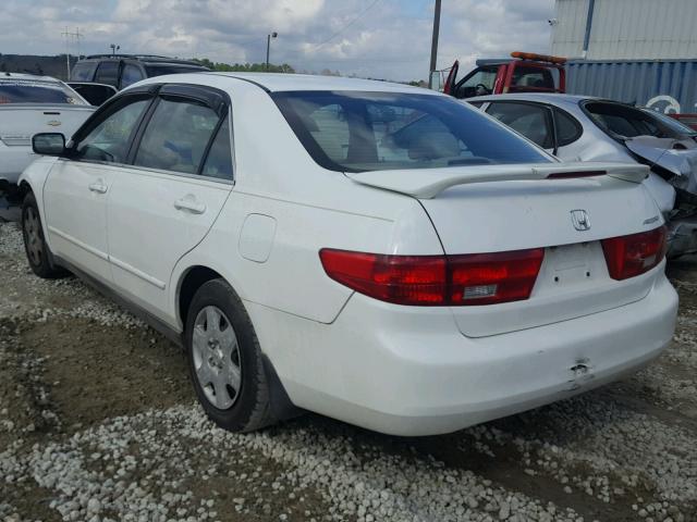 1HGCM56415A138982 - 2005 HONDA ACCORD LX WHITE photo 3