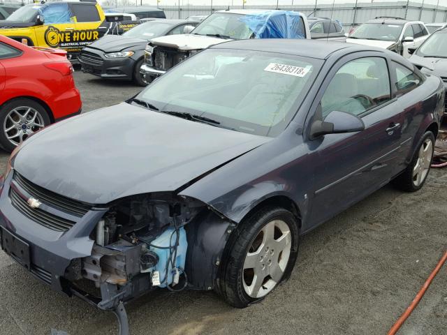 1G1AL18F387322640 - 2008 CHEVROLET COBALT LT BLUE photo 2