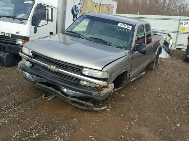 1GCEK19T92E291218 - 2002 CHEVROLET SILVERADO BEIGE photo 2