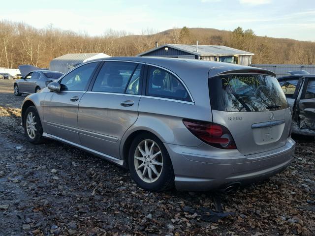 4JGCB65E69A091535 - 2009 MERCEDES-BENZ R 350 4MAT GRAY photo 3