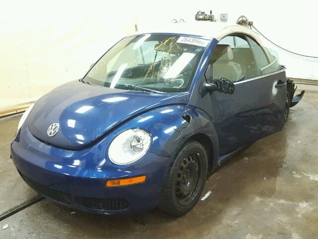 3VWRF31Y56M306495 - 2006 VOLKSWAGEN NEW BEETLE BLUE photo 2