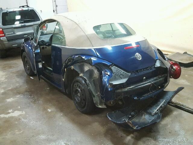 3VWRF31Y56M306495 - 2006 VOLKSWAGEN NEW BEETLE 蓝色 照片 3