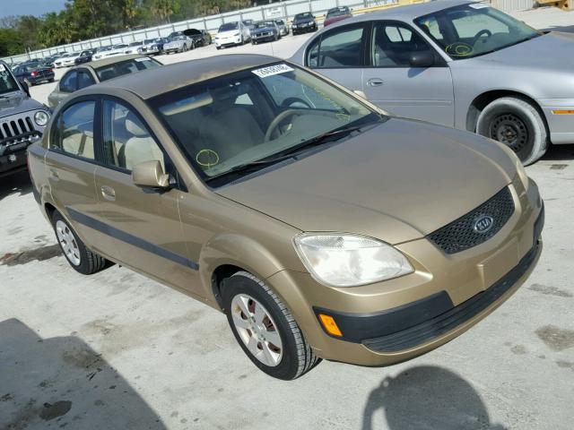 KNADE123676200305 - 2007 KIA RIO BASE BEIGE photo 1