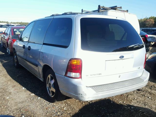 2FMZA51422BB32841 - 2002 FORD WINDSTAR L SILVER photo 3