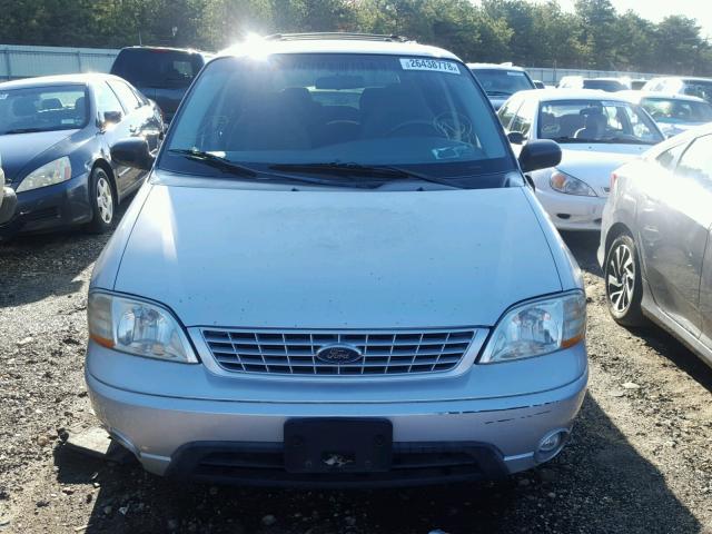 2FMZA51422BB32841 - 2002 FORD WINDSTAR L SILVER photo 9