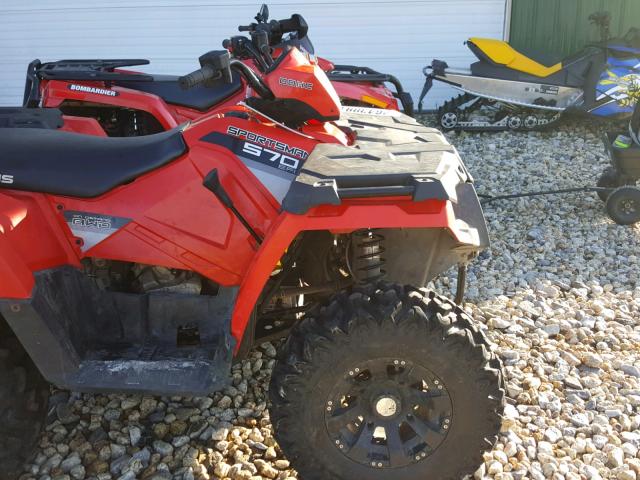 4XASEA571FA220540 - 2015 POLARIS SPORTSMAN RED photo 5