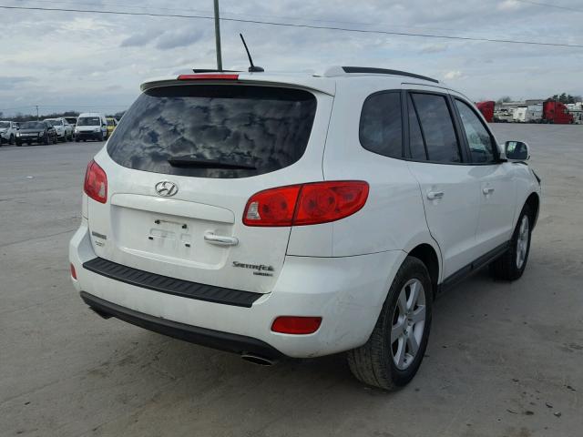 5NMSH13E59H279523 - 2009 HYUNDAI SANTA FE S WHITE photo 4