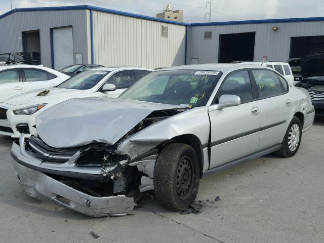 2G1WF52E739138961 - 2003 CHEVROLET IMPALA SILVER photo 2