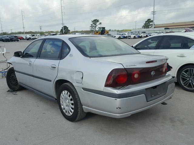 2G1WF52E739138961 - 2003 CHEVROLET IMPALA SILVER photo 3