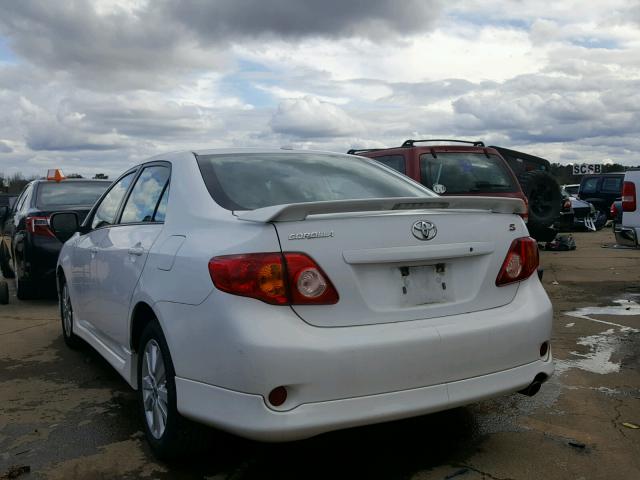 1NXBU4EE2AZ351751 - 2010 TOYOTA COROLLA BA WHITE photo 3