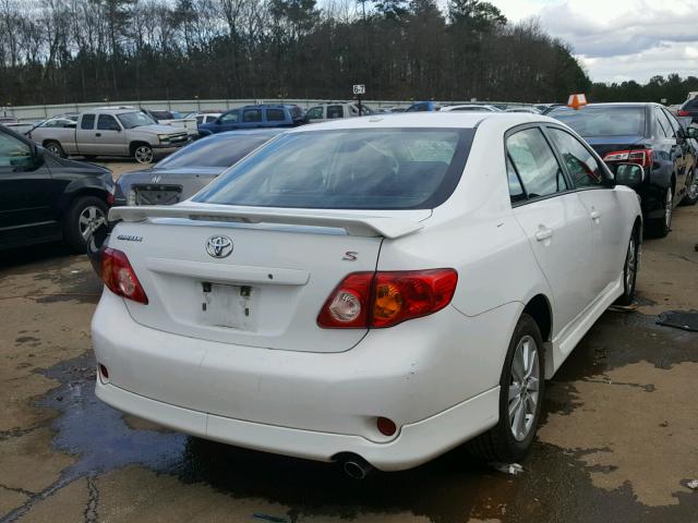 1NXBU4EE2AZ351751 - 2010 TOYOTA COROLLA BA WHITE photo 4