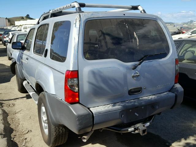 5N1ED28Y12C551597 - 2002 NISSAN XTERRA XE SILVER photo 3