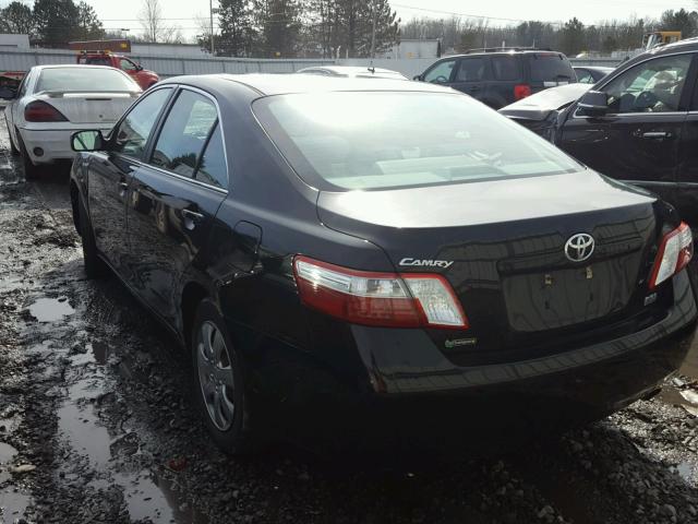 4T1BB46K78U057704 - 2008 TOYOTA CAMRY HYBR BLACK photo 3