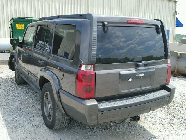 1J8HH48K06C136587 - 2006 JEEP COMMANDER GRAY photo 3