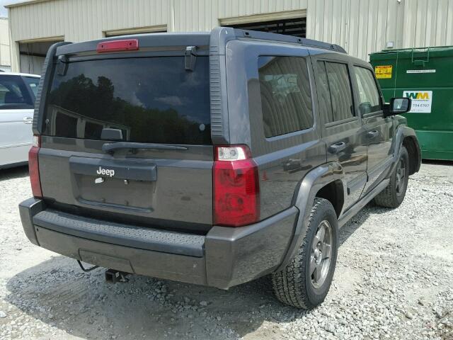 1J8HH48K06C136587 - 2006 JEEP COMMANDER GRAY photo 4
