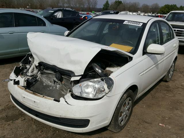 KMHCN4AC4BU610537 - 2011 HYUNDAI ACCENT GLS WHITE photo 2