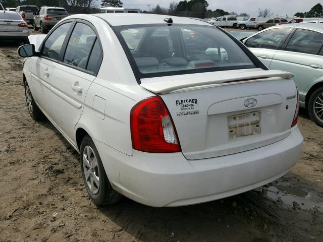 KMHCN4AC4BU610537 - 2011 HYUNDAI ACCENT GLS WHITE photo 3