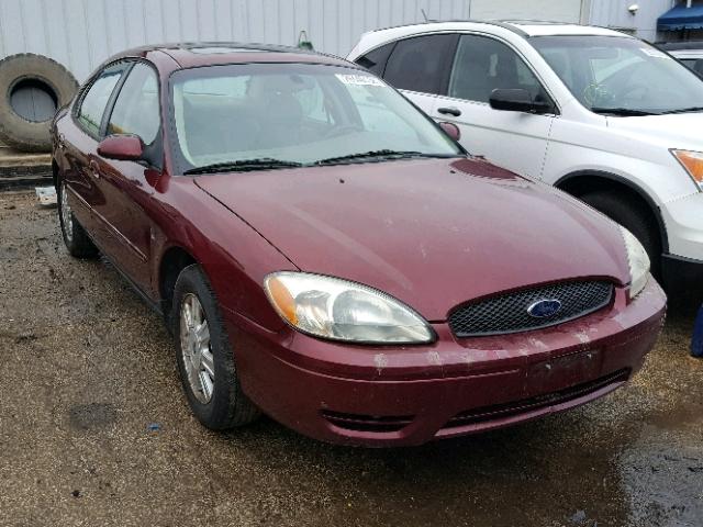 1FAFP56S24G167040 - 2004 FORD TAURUS SEL MAROON photo 1