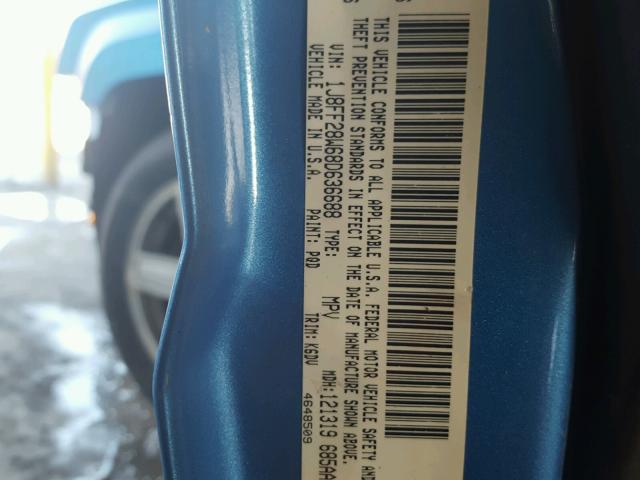 1J8FF28W68D636688 - 2008 JEEP PATRIOT SP BLUE photo 10