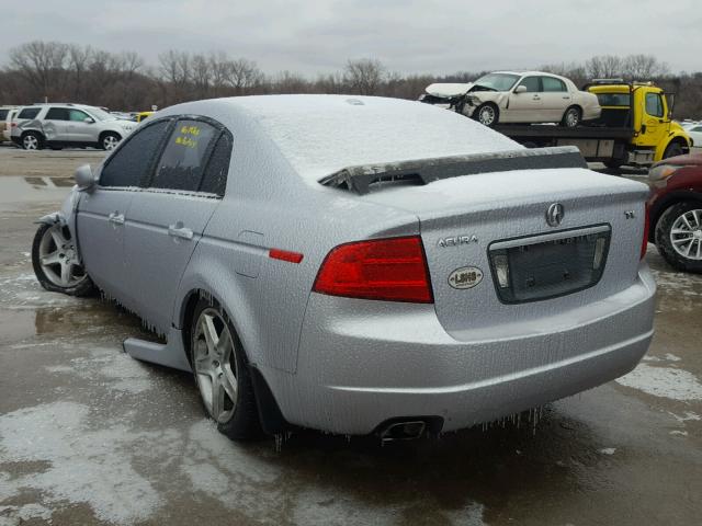 19UUA66274A032231 - 2004 ACURA TL SILVER photo 3