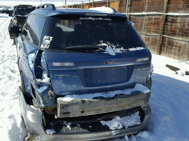 4S4BP61C576337184 - 2007 SUBARU LEGACY OUT BLUE photo 9