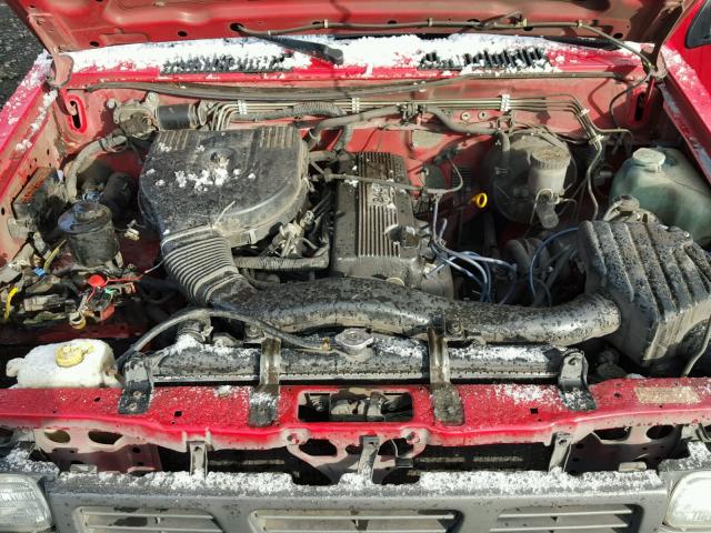 1N6SD16S9PC401693 - 1993 NISSAN TRUCK KING RED photo 7